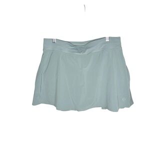 NWOT Lululemon High Rise Lined Mini skirt square dot size 12